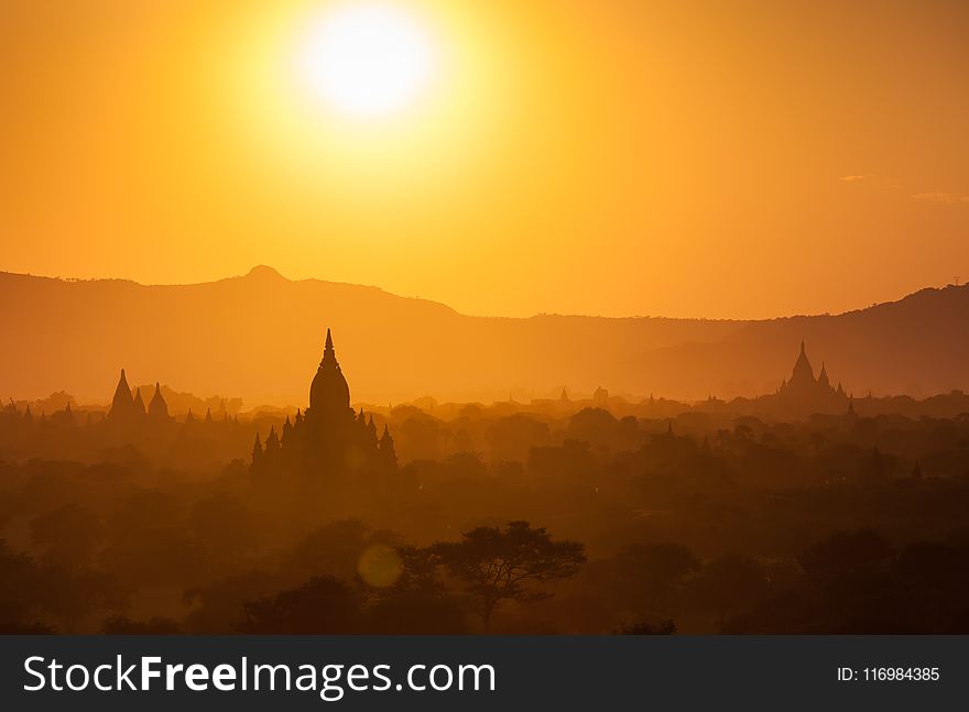 Silhouette of Mountains