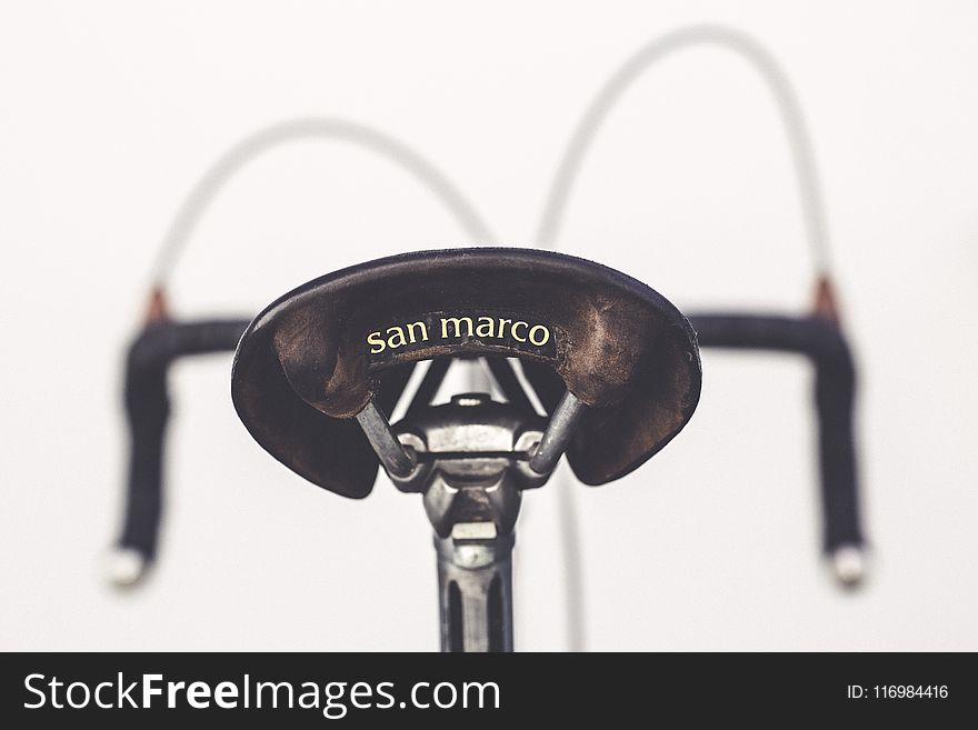 Close-Up Photography of Bicycle Saddle