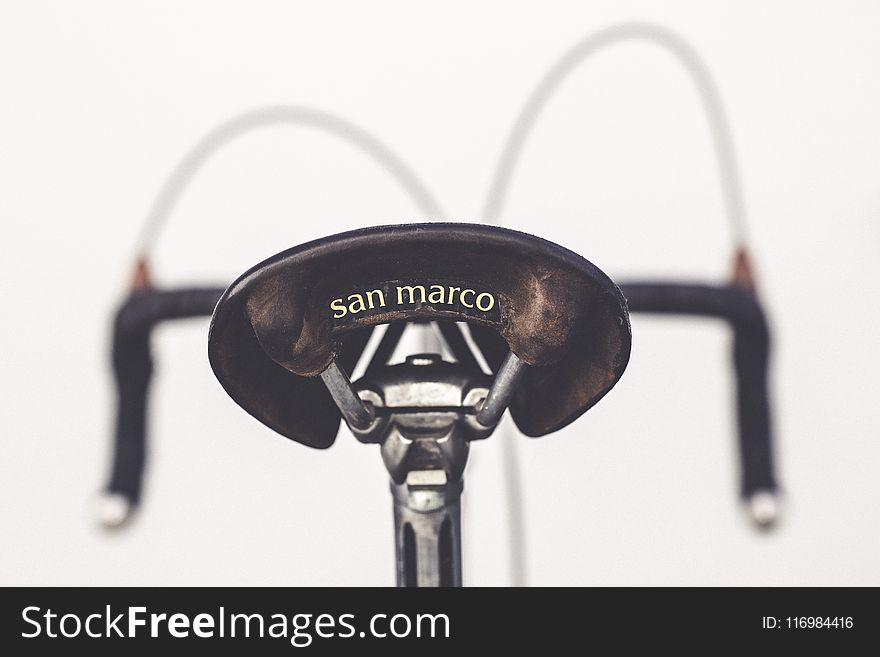 Close-Up Photography Of Bicycle Saddle