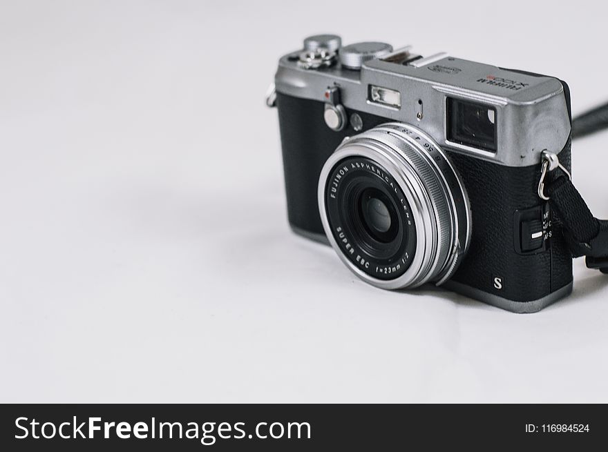 Black and Silver Film Camera
