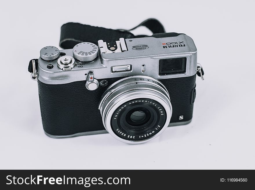Black and Gray Fujifilm Camera