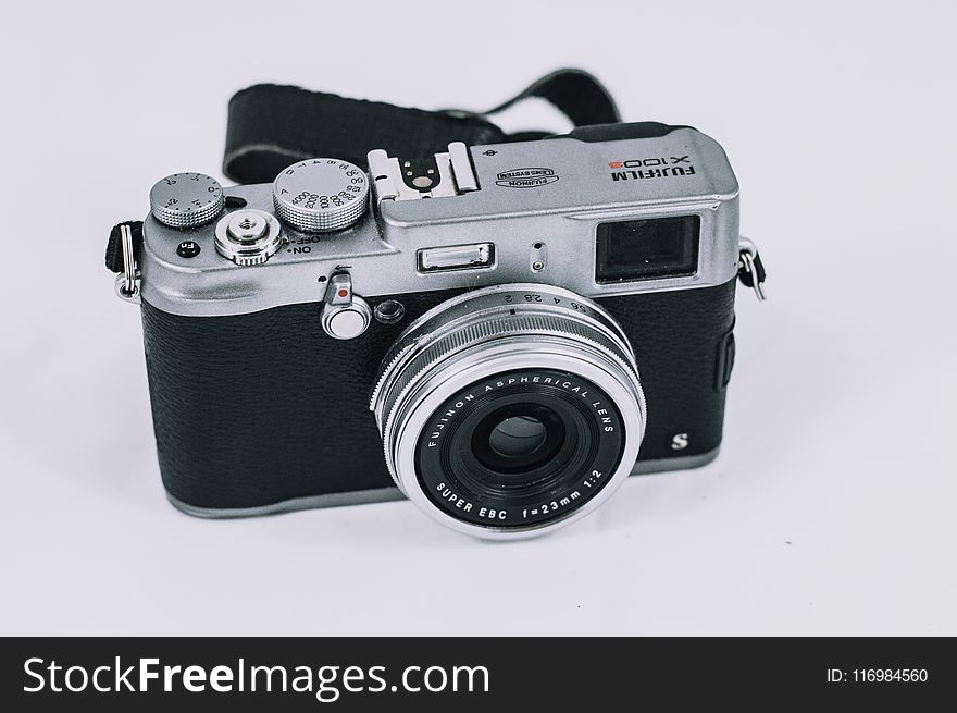 Black And Gray Fujifilm Camera