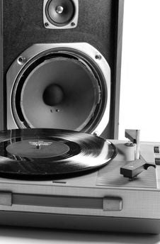 Speaker And Record Player Royalty Free Stock Photos Speaker And Record Player Royalty Free Stock Photos