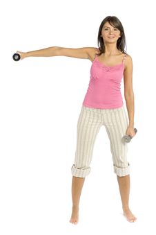 Sport Dressed Training Woman Stock Photo Sport Dressed Training Woman Stock Photo