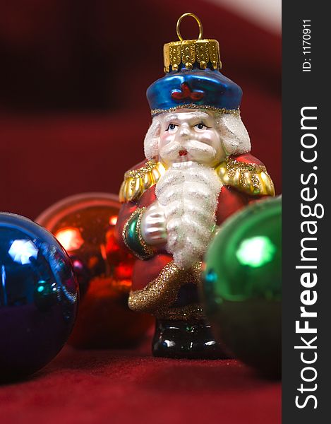 Christmas Ornaments- Crystal Santa Claus