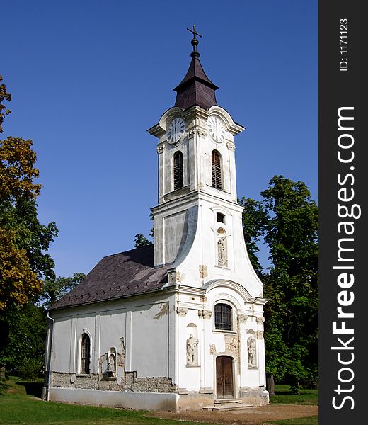 Historic church, on a grand estate, Lovasbereny, Hungary. Historic church, on a grand estate, Lovasbereny, Hungary.