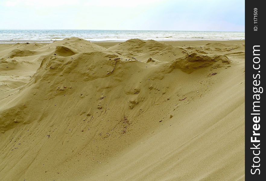 Sandy Background showing the dunes. Sandy Background showing the dunes