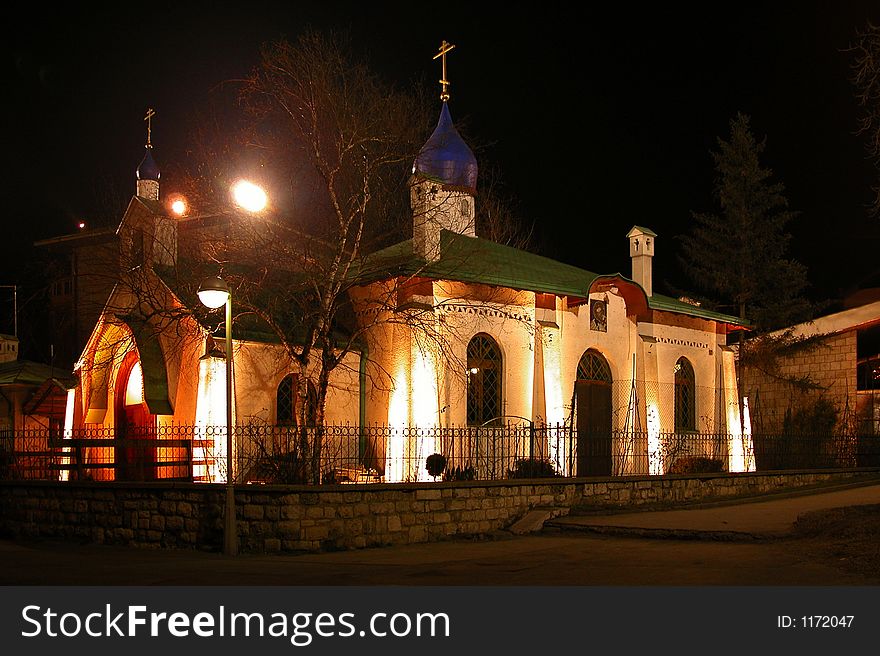 Russian orthodox church in Belgrade is located in Tasmajdan park in centre of the city. Russian orthodox church in Belgrade is located in Tasmajdan park in centre of the city.