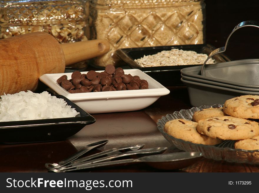 Chocolate Chip Cookies, followed by ingredients