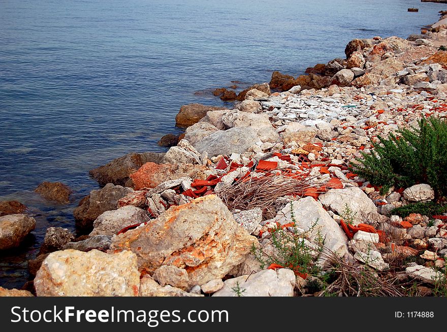 View of the Adriatic coast in Zdrelac on the island of Pasman, Croatia. View of the Adriatic coast in Zdrelac on the island of Pasman, Croatia.