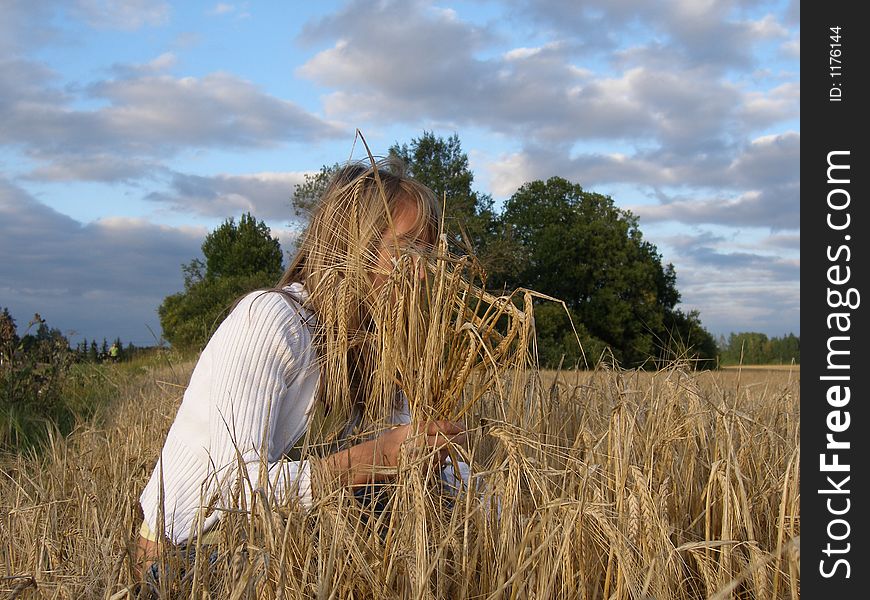 Girl At The Field