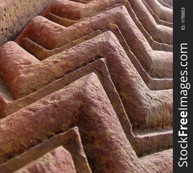 Lovely geometric shapes in this detail of a pillar at Humayun's Tomb, Delhi, India. Lovely geometric shapes in this detail of a pillar at Humayun's Tomb, Delhi, India