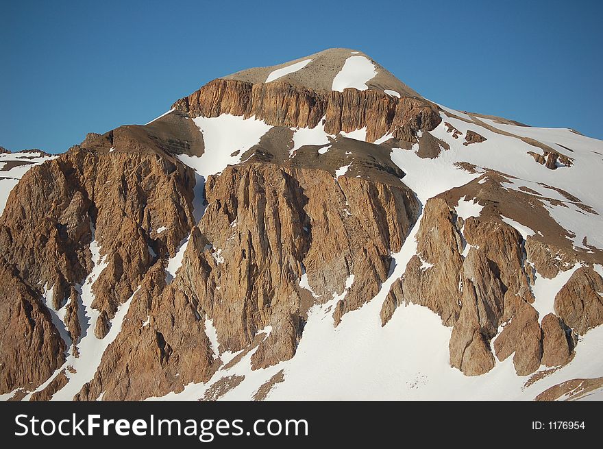 Snow-covered Mountain Peak, Argentina