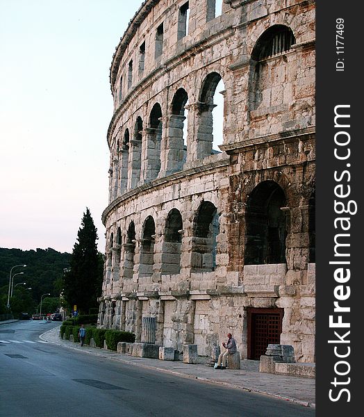 Coloseum in Pula, Croatia, lokal name Arena. Coloseum in Pula, Croatia, lokal name Arena