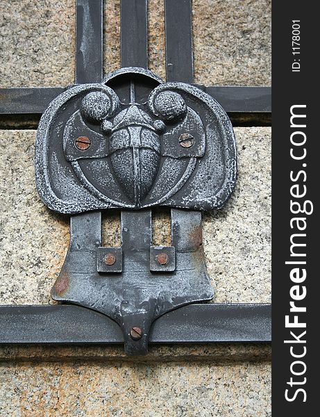 Art Nouveau ornaments at the theatre in Bergen, Norway.