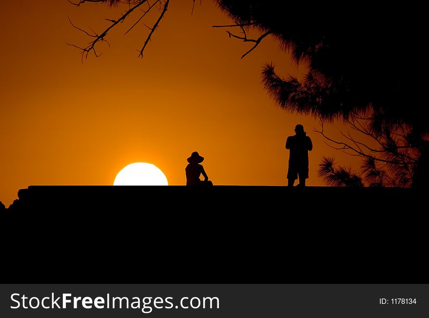 Couple In Sunset