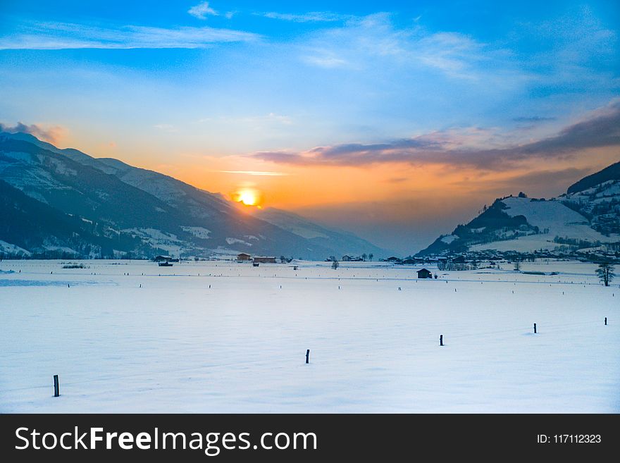 Time Lapse Photography Of Sunrise