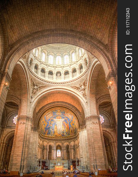 Brown Cathedral Interior