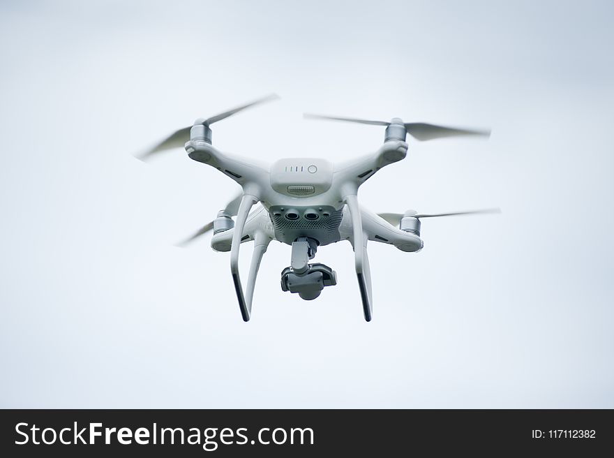 White Quadcopter Drone