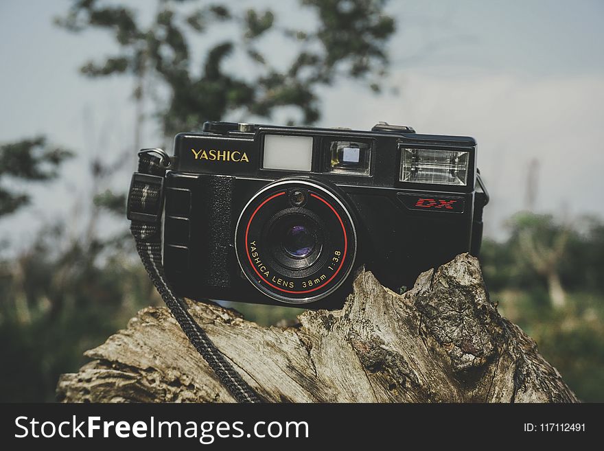 Black Yashica Film Camera