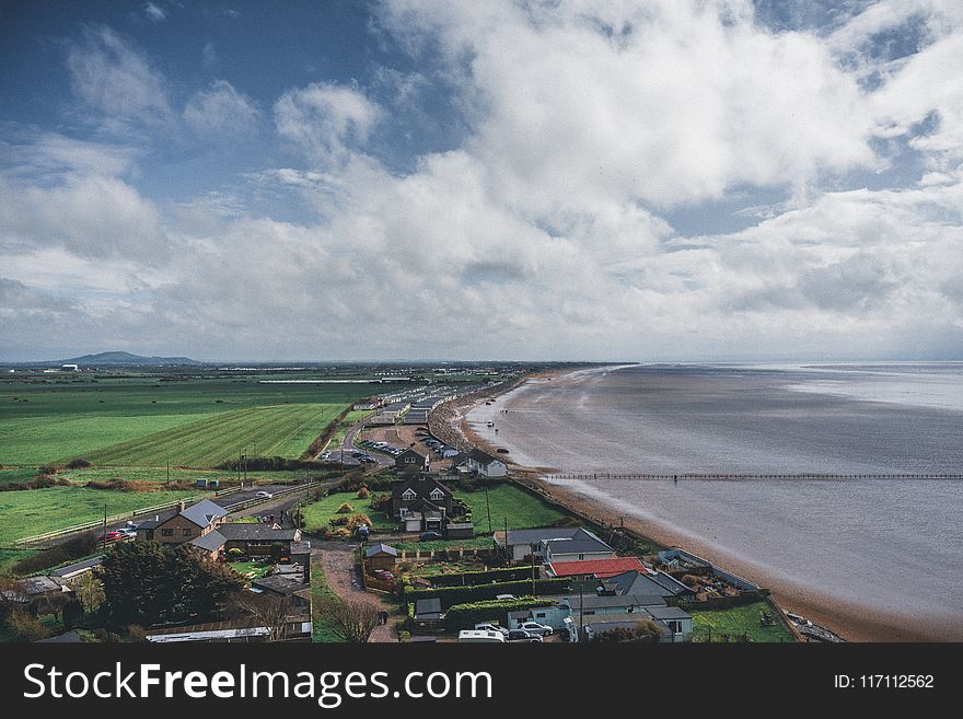 Aerial Photography of Seaside