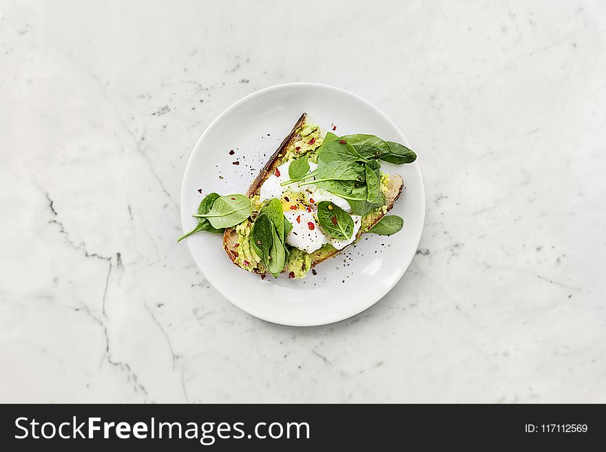 Vegetable Sandwich on Plate