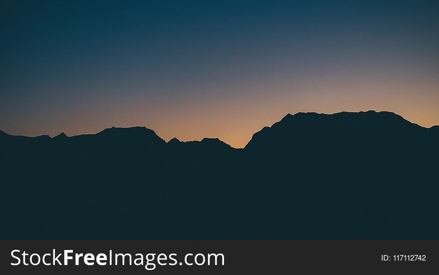 Photo of Mountain Silhouette