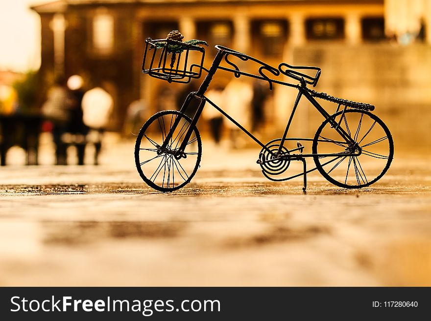 Close-up Photography Of Miniature Bike