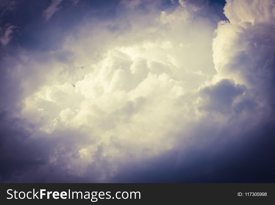 Cloudscape. Sky and cloud. Abstract nature background.