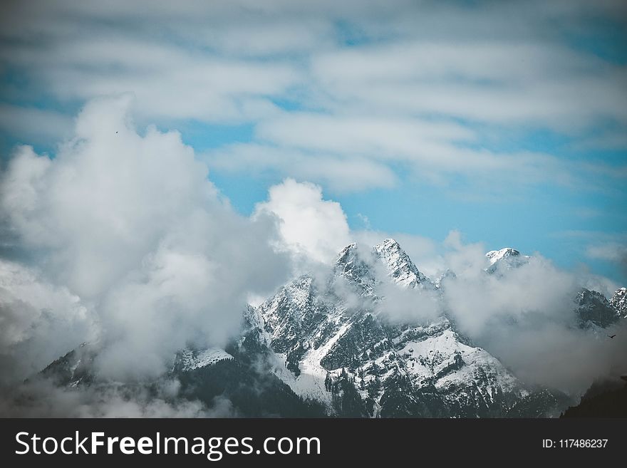 Mountain Covered With Clouds
