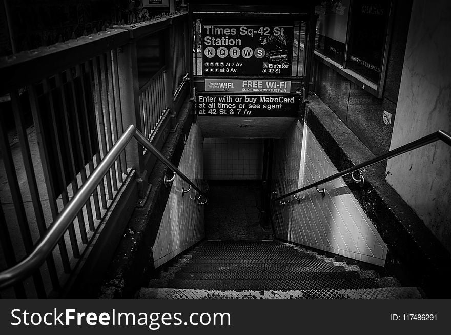 Underground Subway Staircase