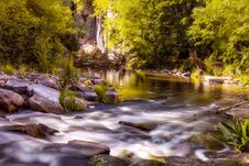 Stream River In Buky Canyon, Ukraine Royalty Free Stock Images