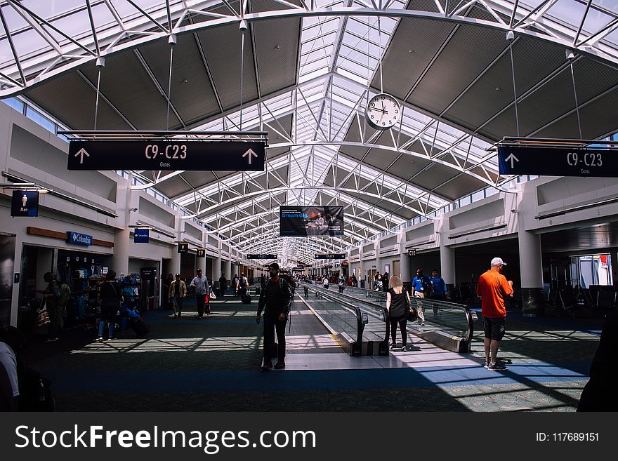 People Inside A Terminal Airport