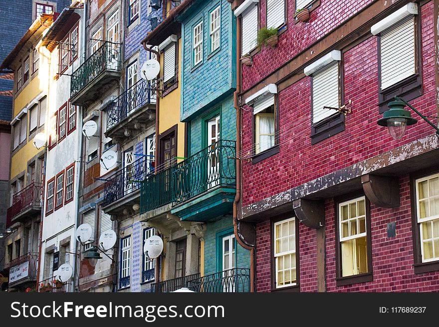 Multicolored Multi-story Buildings