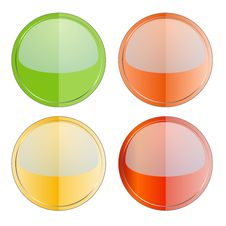 Glossy Buttons Stock Image