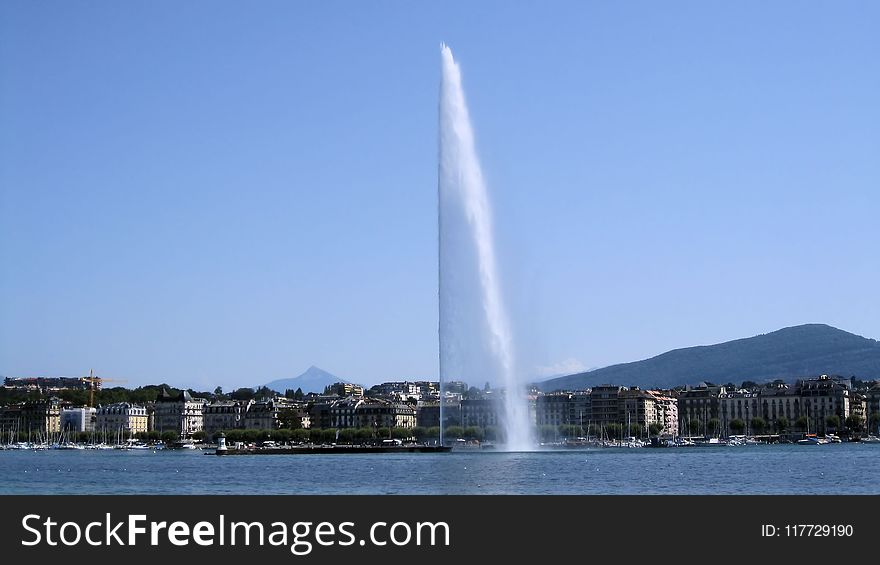 Water Feature, Fountain, Daytime, Sky