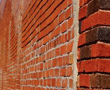 A Antique Red Brick Wall Showing The Old Concrete In A Blur Royalty Free Stock Images A Antique Red Brick Wall Showing The Old Concrete In A Blur Royalty Free Stock Images