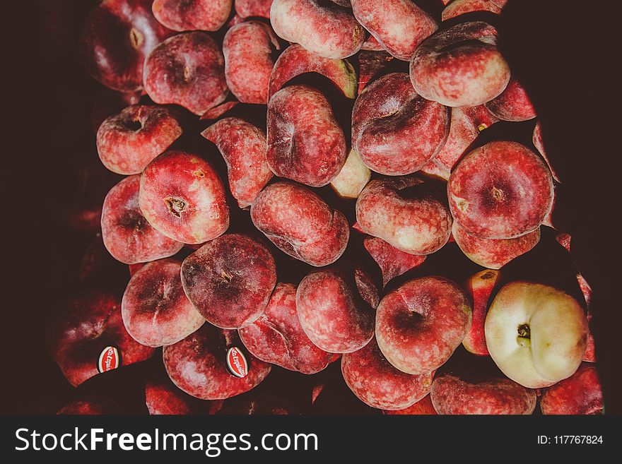 Pile of Round Red Fruits