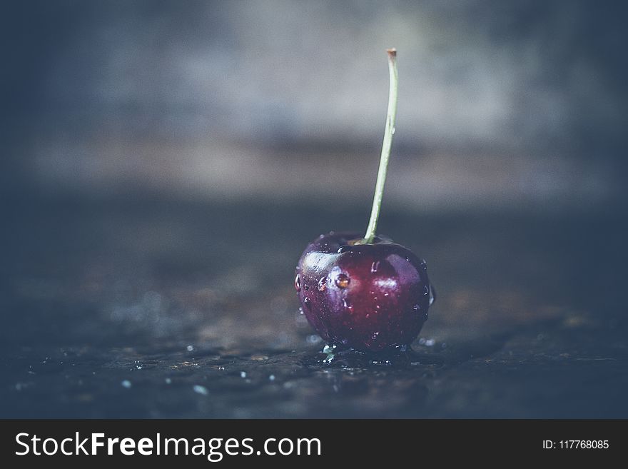 Shallow Focus Photography of Red Cherry