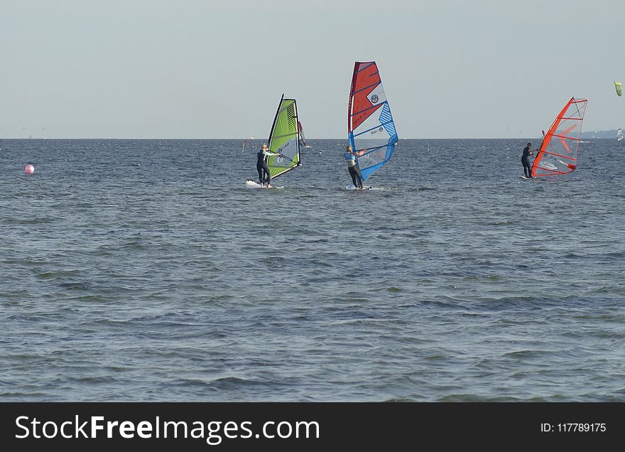 Windsurfing, Wind, Waterway, Sail