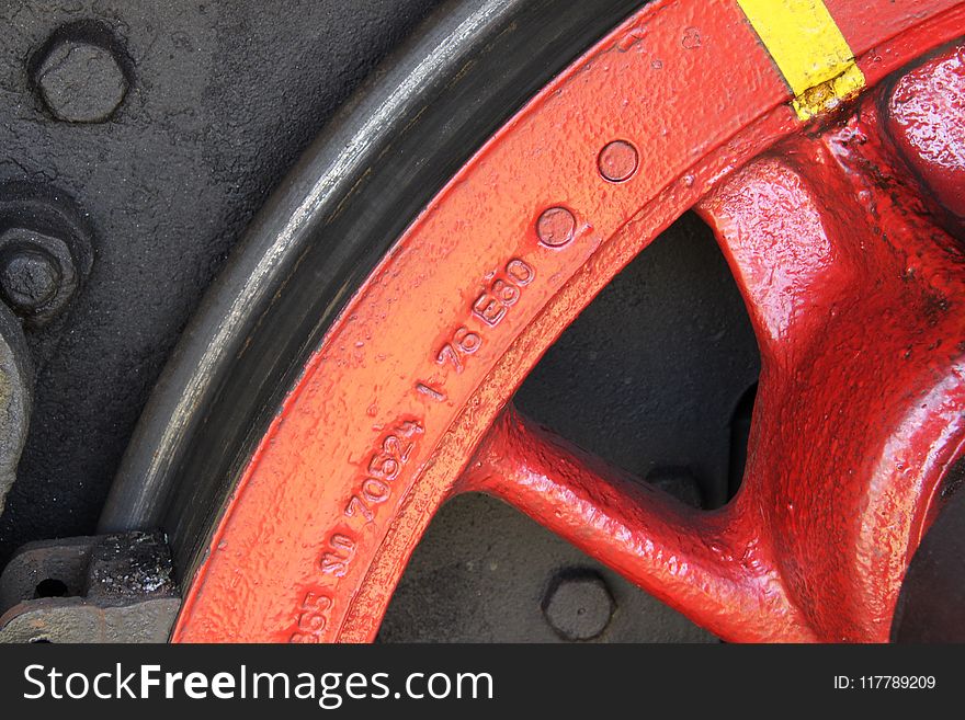 Wheel, Tire, Orange, Automotive Tire
