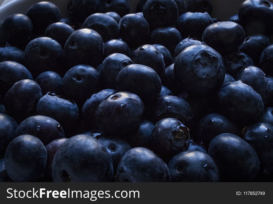 Closeup Photo of Blueberries