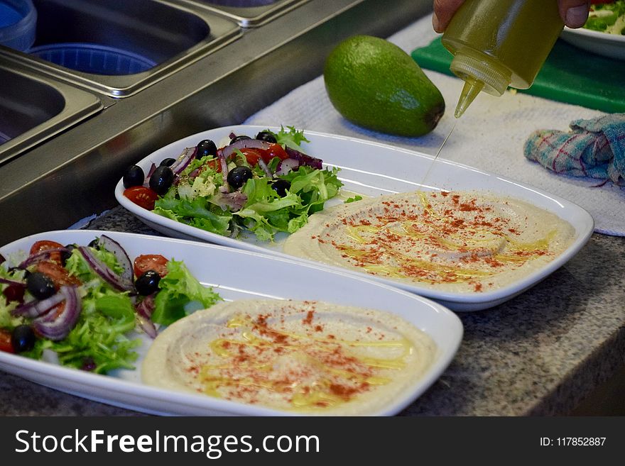 Vegetable Salad on Plates