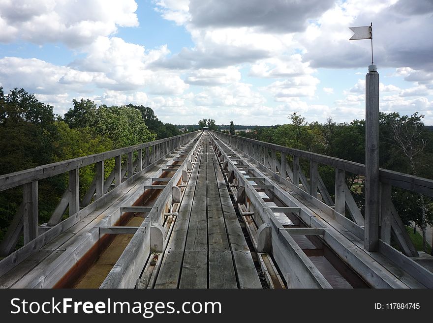 Track, Transport, Bridge, Sky