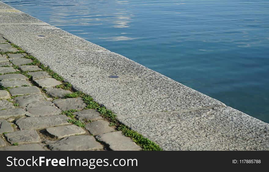 Shore, Sea, Water, Road Surface