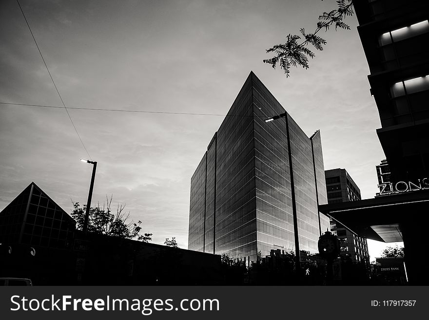 Grayscale Photography of High-rise Building