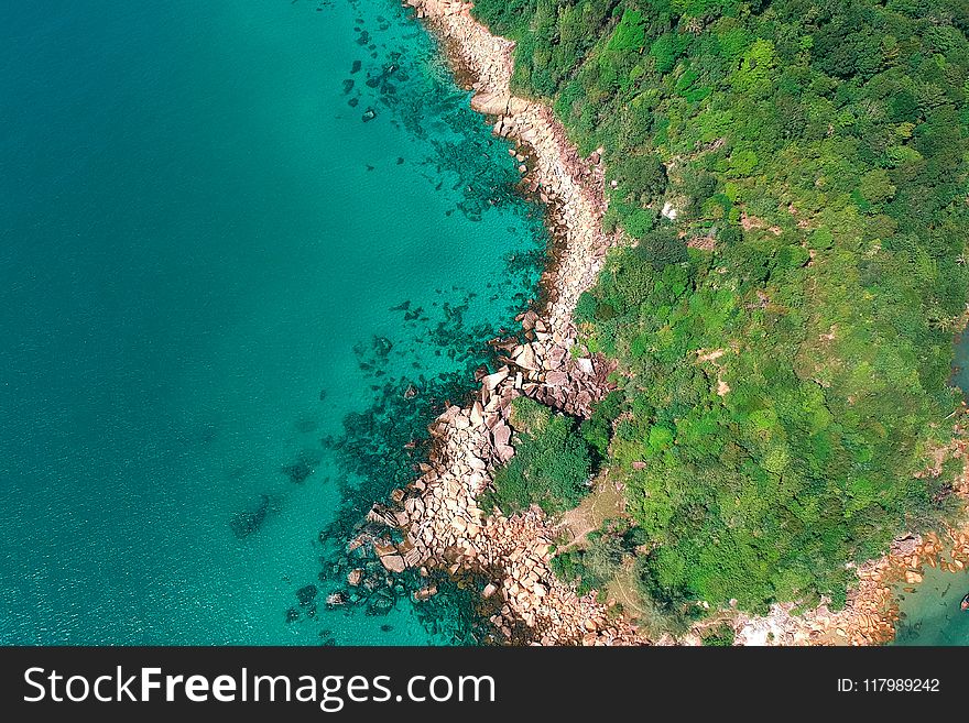 Island Surrounded With Water