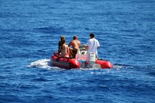 Free Four People On An Inflatable Boat Stock Photos - 1183793