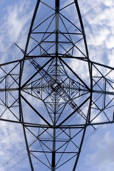 Powerlines Pylon Royalty Free Stock Images