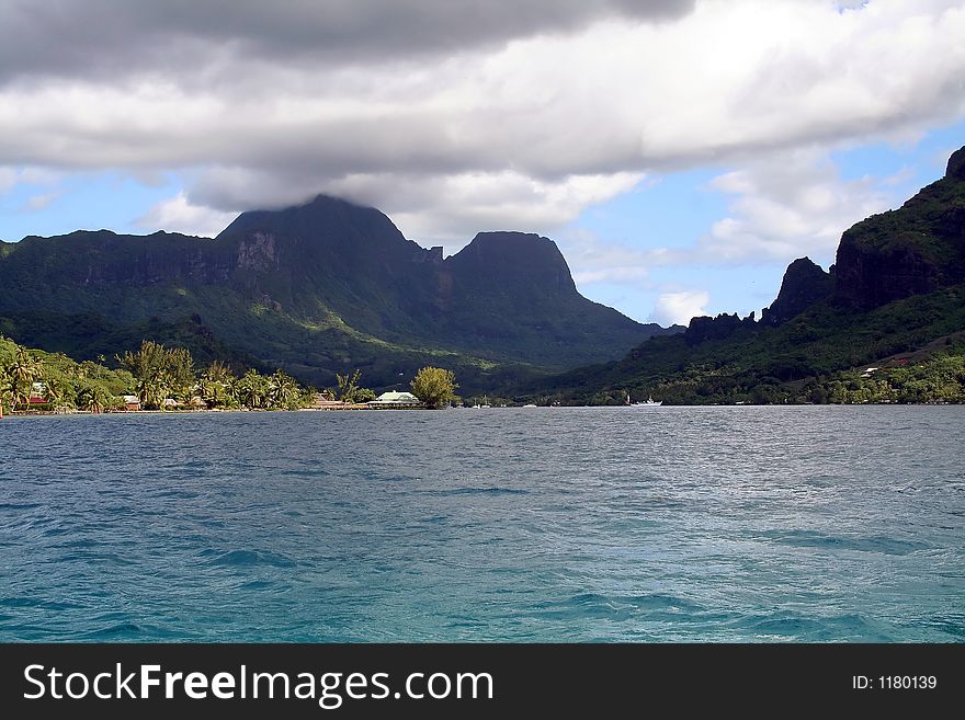Cook's bay in moorea island, French Polynesia